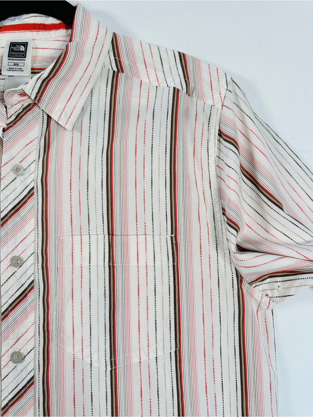 The North Face Vintage 2007 Striped Cotton Outdoor Shirt Earth Tones M - Picture 5 of 9